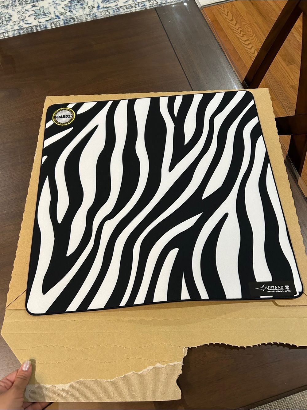 NWT Artisan Ninja FX Zero gaming mousepad  Boardzy Zebra design, Soft firmness.
